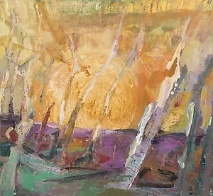 Dag Thoresen, M�ne, 2008, 82 x 90 cm