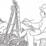 Pablo Picasso: Le peintre et son mod�le, 1970, 31 x 48 cm