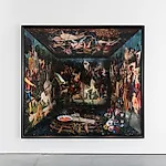 Munan �vrelid: A Unicorns Death and the Birth of Speculative Symbolism, oil on canvas, 2020, 200 x 220 cm
