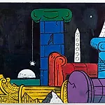 Christoffer Fjeldstad: Columns, 2024, 155 x 200 cm