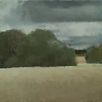 Halvard Haugerud: Moden �ker, 2020, 27 x 41 cm