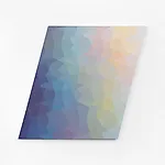 Andr� Tehrani: HEX #ADB1C0 > #D0E5E6, 2024, 108 x 126 cm