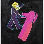 Christoffer Fjeldstad: Space scooter, 2023, 90 x 70 cm