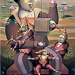 Terje Ythjall: Historieforteller, 2003, 105 x 55 cm