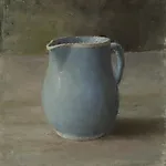 Halvard Haugerud: Bl� mugge, 2022, 27 x 25 cm
