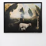 Munan �vrelid: The loneliness of the sheperd, 2023, 120 x 150 cm