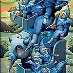 Terje Ythjall: Fridagsforventninger (om � ha ansvar), 2002, 110 x 60 cm