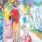 Dag Thoresen: Maleren, 2001, 102 x 79 cm