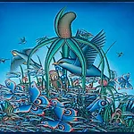 Ole Rinnan: Et ornamentalt fluktfors�k, 2008, 209 x 233 cm