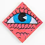 Christoffer Fjeldstad: Eye, 2023, 38 x 38 cm