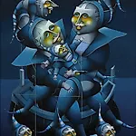 Terje Ythjall: Maritimt frieri, 2006, 81 x 60 cm