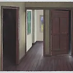 Ida Lorentzen: Study for Looking In the Mirror, 2016, 47 x 61 cm