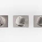 Espen Dietrichson: Model in lamplight, 1-3, 2022, 34 x 45 cm