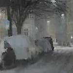 Halvard Haugerud: Vintergate, 2024, 27 x 35 cm