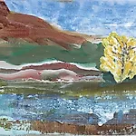 Dag Thoresen: Fjell II, 2019, 30,5 x 65 cm