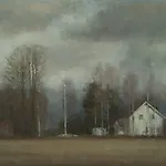 Halvard Haugerud: Homstvedt, 2019, 28 x 37 cm