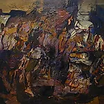 Louis Nallard: La Nuit de Barcelone, 1978, 80 x 90 cm