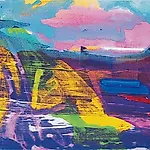Dag Thoresen: Jordtid, 2001, 85 x 105 cm