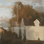 Halvard Haugerud: Hvitt hus, 2007, 36 x 29 cm